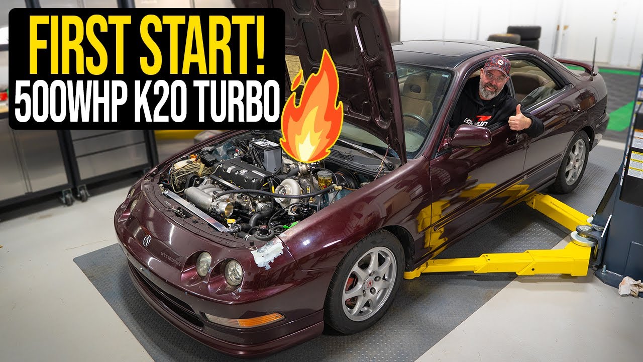 Заброшенная сборка Integra GS-R с заменой двигателя K-Swap - ПЕРВЫЙ ЗАПУСК!