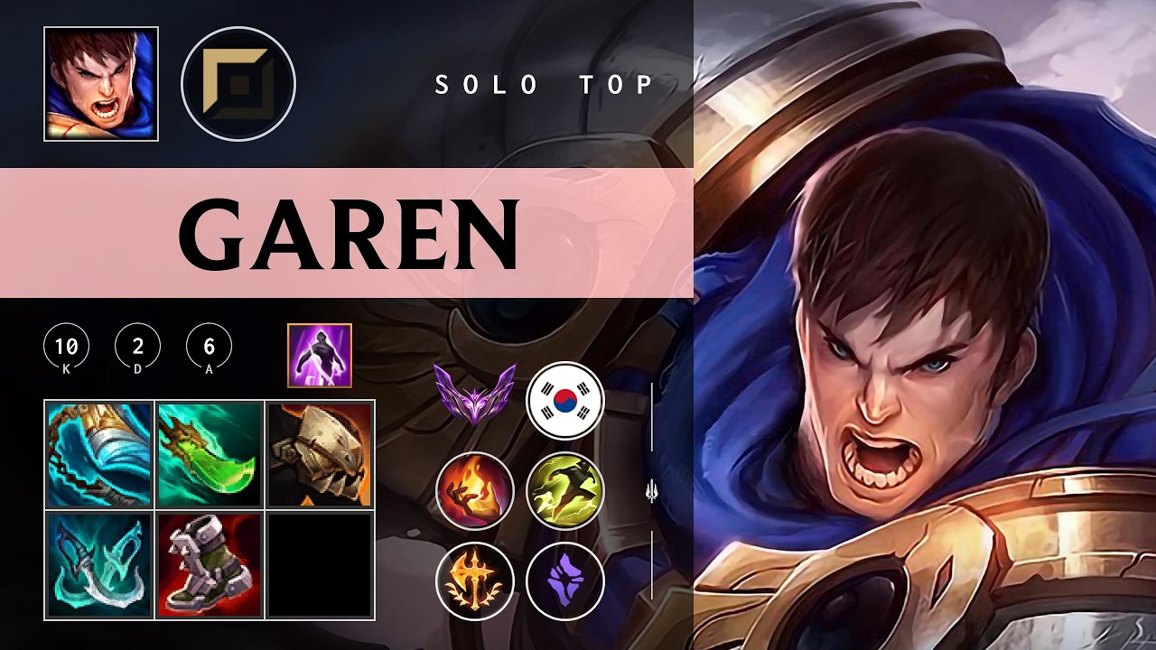 Garen Top vs Nasus - KR Master Patch 26.04