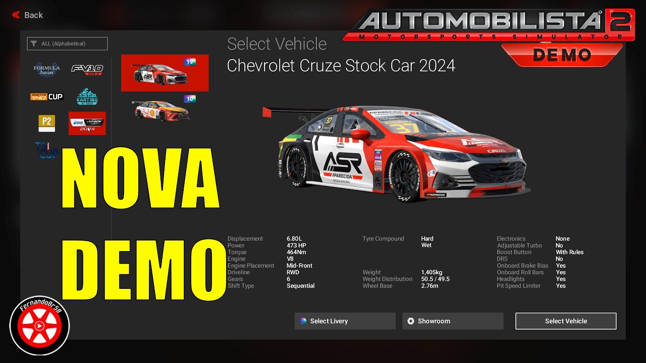 CONFERINDO A NOVA DEMO DO AUTOMOBILISTA 2
