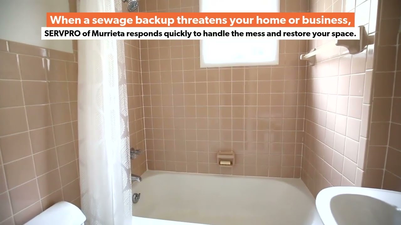 Sewage cleanup and restoration from SERVPRO of Murrieta