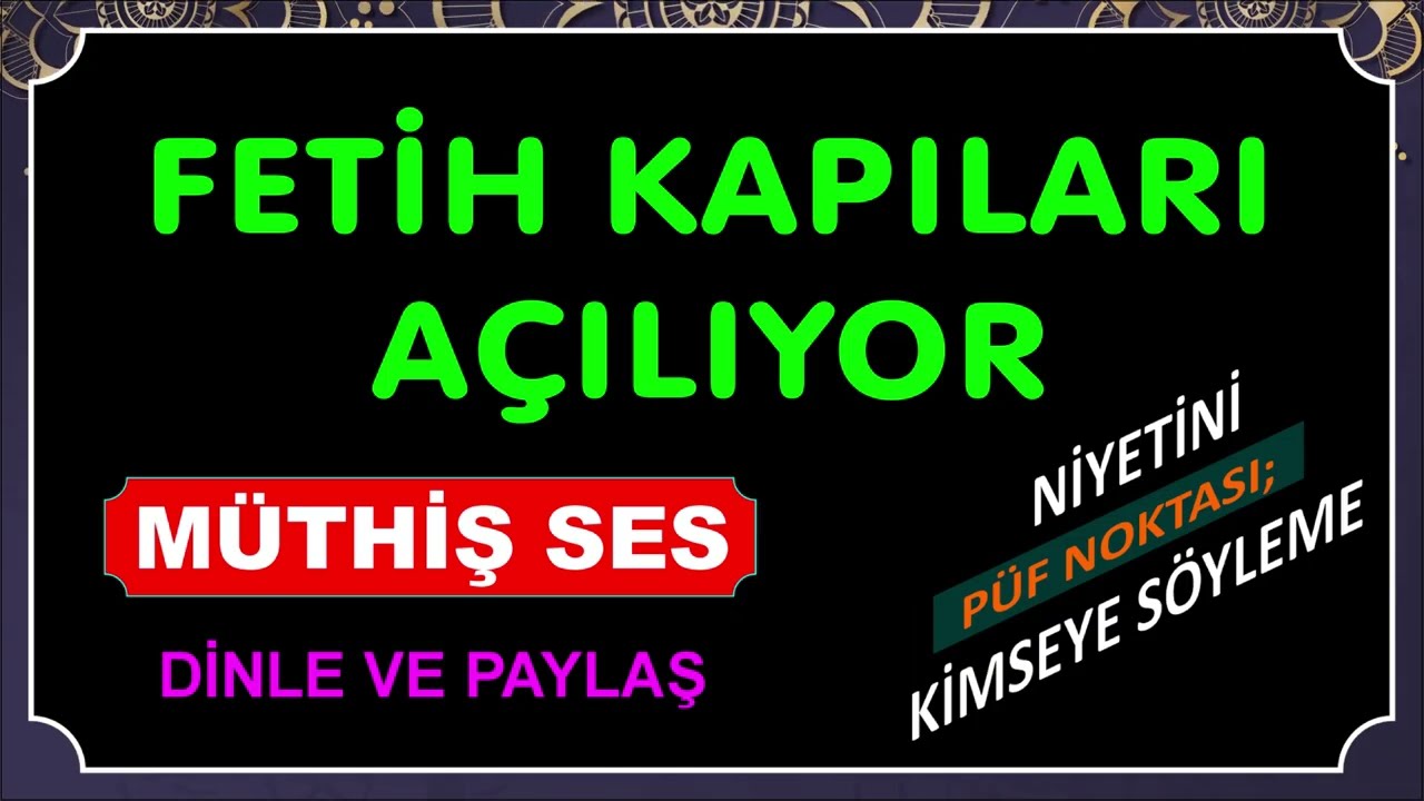 BOLLUK, BEREKET VE FETİH KAPILARI AÇILIYOR