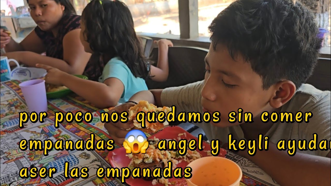 Asi es como finalizamos todo yakelin logra vender todas las empanadas 😋🙏 gracias a Dios.         .. 