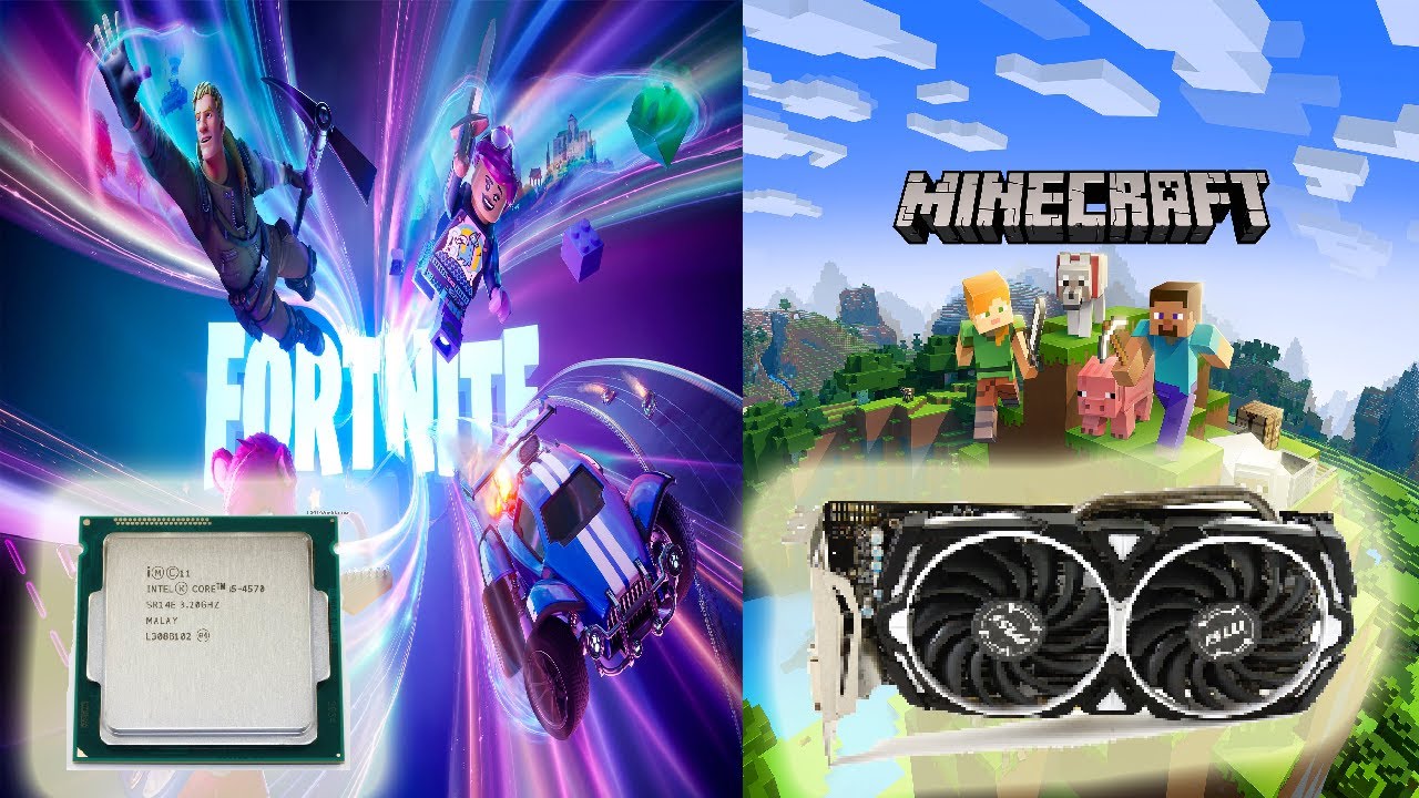 Intel i5-4570 and RX 470 Benchmark. Fortnite and Minecraft