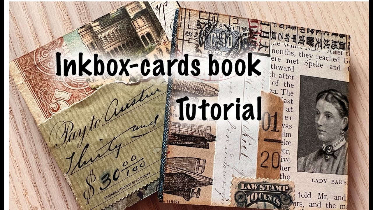 Make a booklet of collage art cards - TUTORIAL