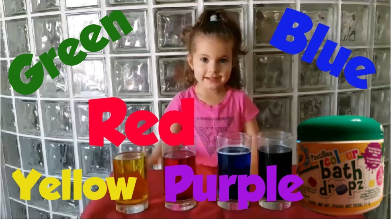 учим цвета цветными таблетками / Learning colors with color bath dropz