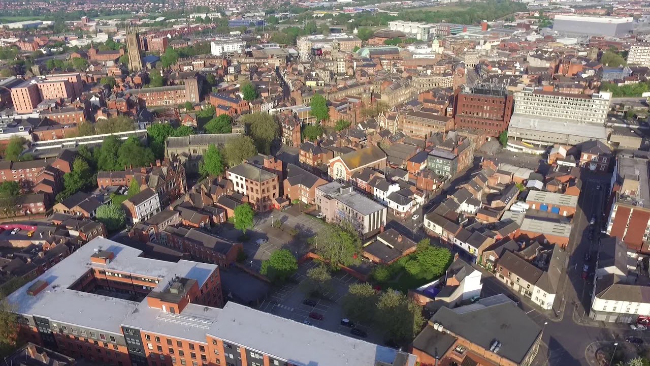 Evening in Derby City Centre