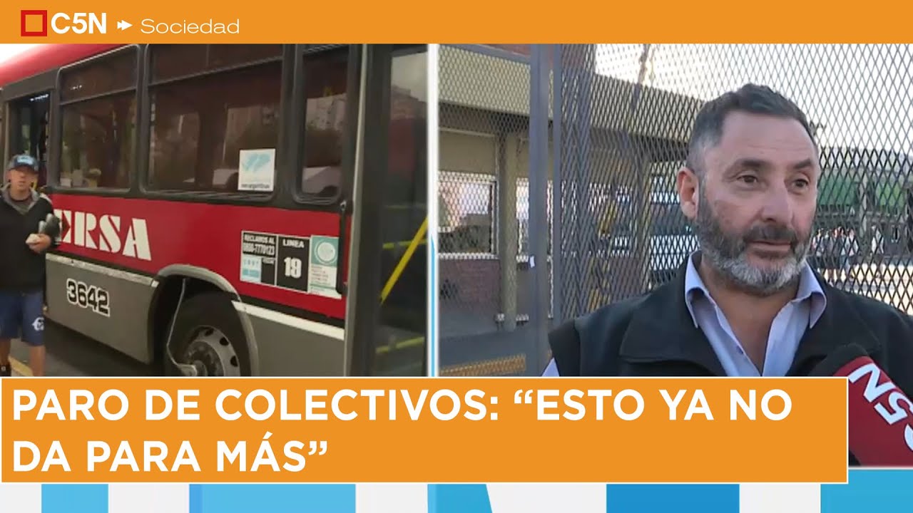 PARO de COLECTIVOS en el AMBA: CONFLICTO por SUELDOS y VIÁTICOS
