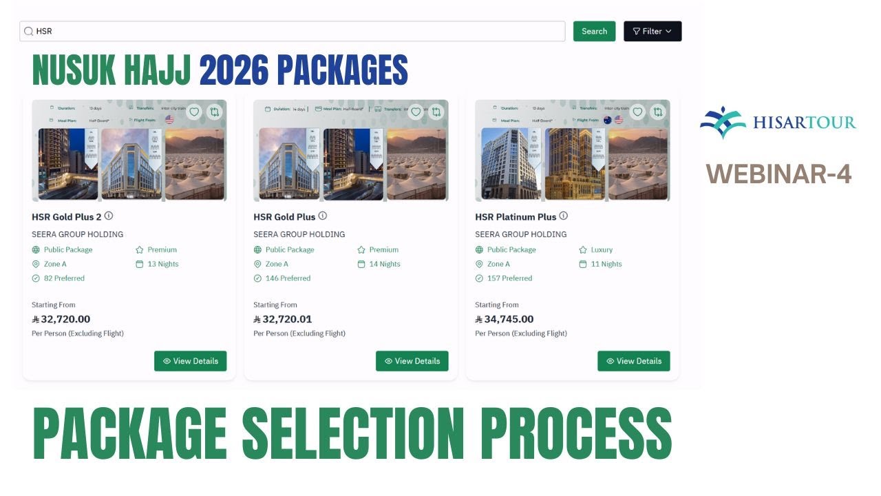 Hajj 2026 Webinar 4 | Nusuk Packages Overview, Important Updates & Live Q&A | Nusuk Hajj USA