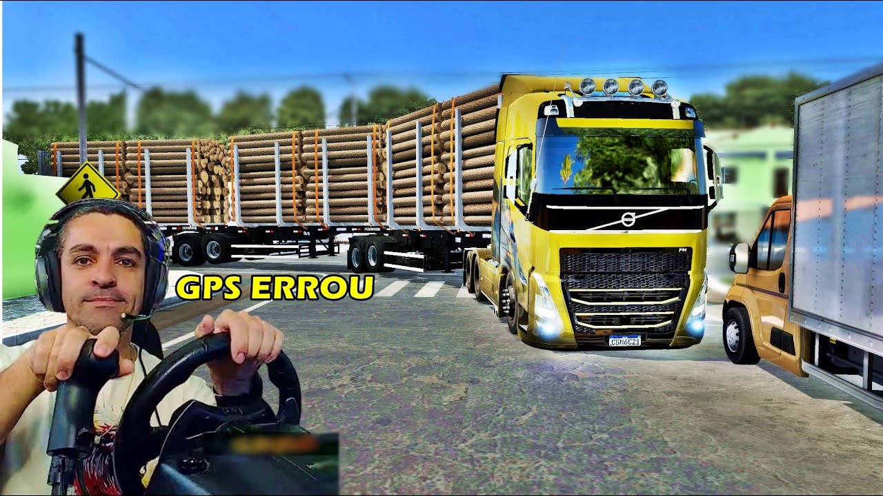 A CARRETA É ENORME E O GPS ERROU NA CIDADE - Vida de Caminhoneiro 292 - Euro Truck Simulator 2