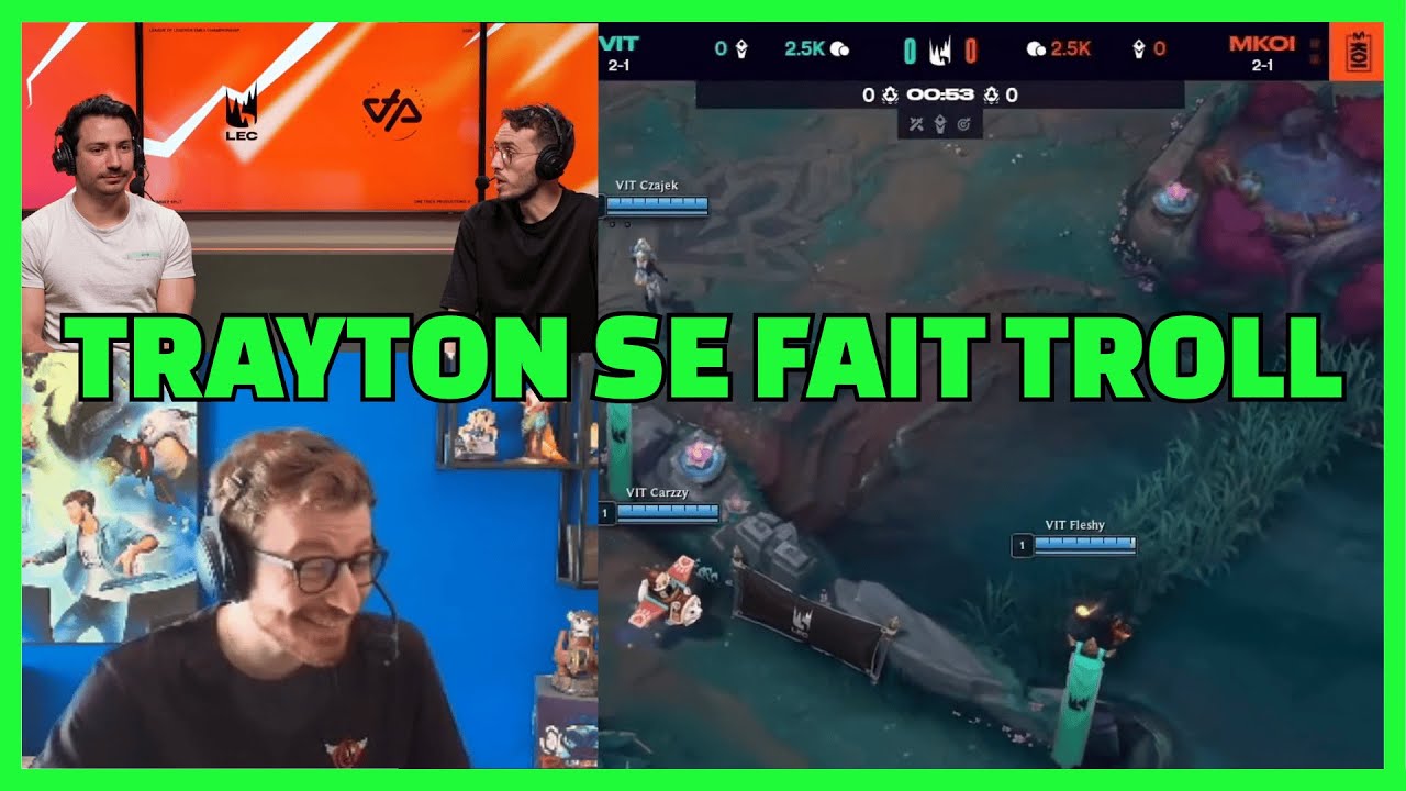 Marex and Chreak imitate Trayton during the casting!