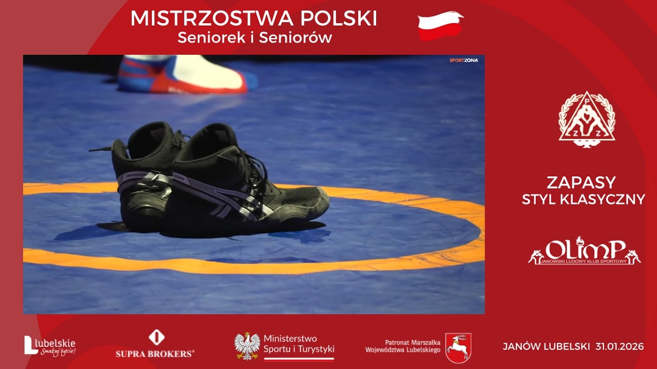 ZAPASY - XCVI Mistrzostwa Polski seniorów st. klasyczny - Janów Lubelski 2026. FINAŁY.