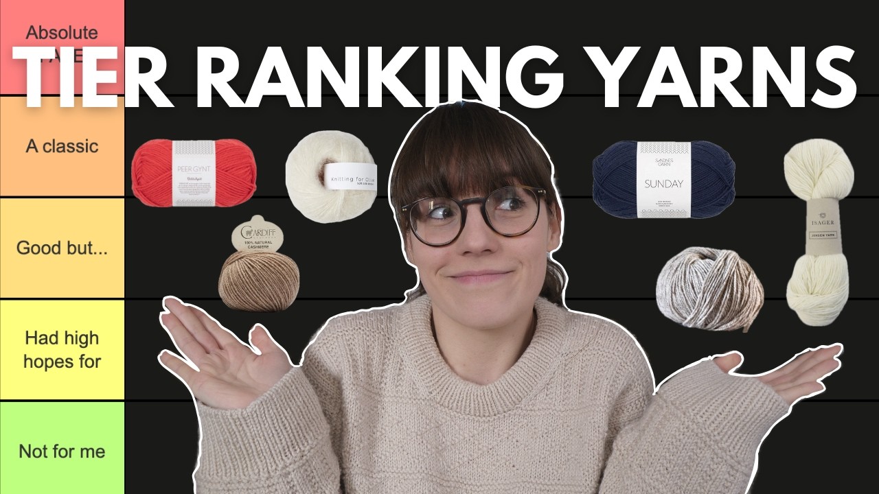 ranking all the yarns I've used so far: isager, knitting for olive, sandnes garn & more