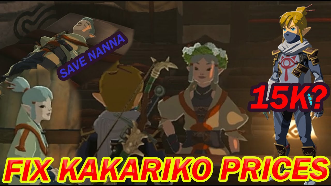 TOTK: HOW TO LOWER THE CLOTHING PRICES IN KAKARIKO VILLAGE 