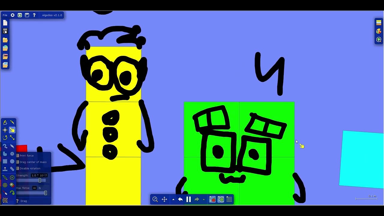 Algodoo Dozenalblocks 1: Voiceless!
