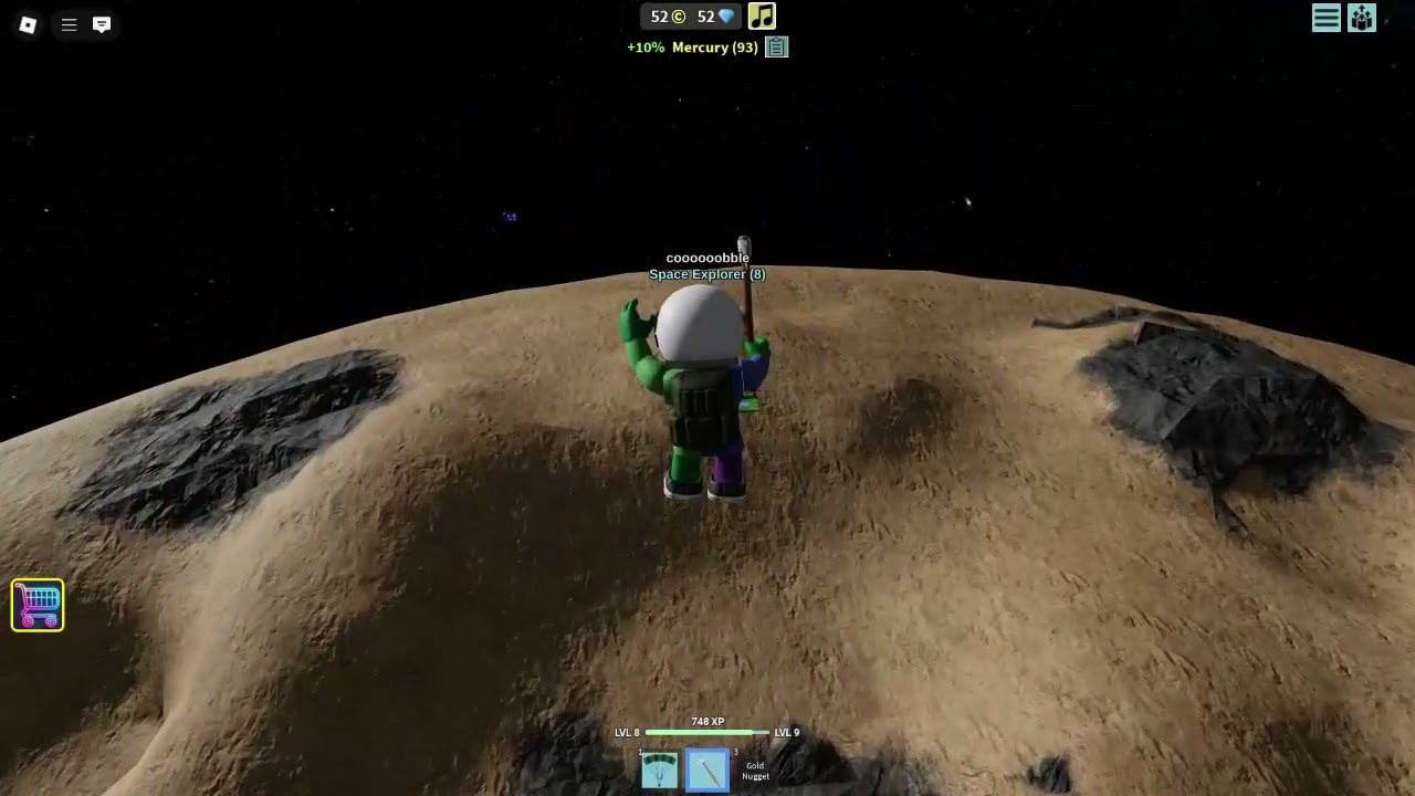 The space simulator Mercury glitch