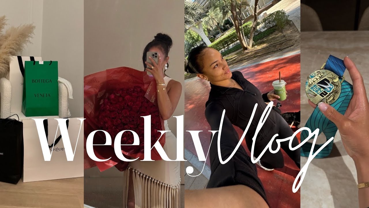 weekly vlog | retail therapy + day party + running a half marathon & more! Allyiahsface vlog