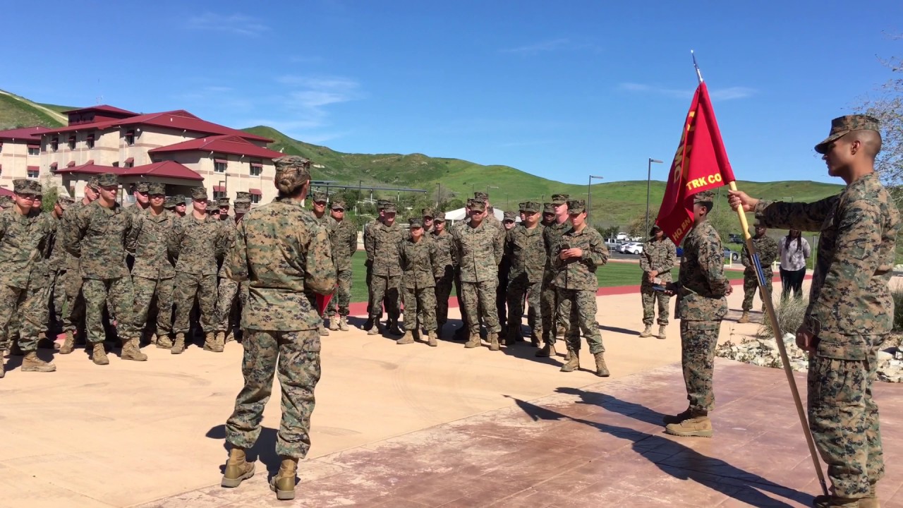 Meritorious promotion of Tiesha Harrison USMC Camp Pendleton California truck