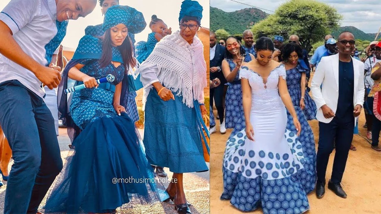 Shweshwe wedding Dresses 2022: Most Unique,Trendy and Lovely #Shweshwe Dresses For Couples To Rock.