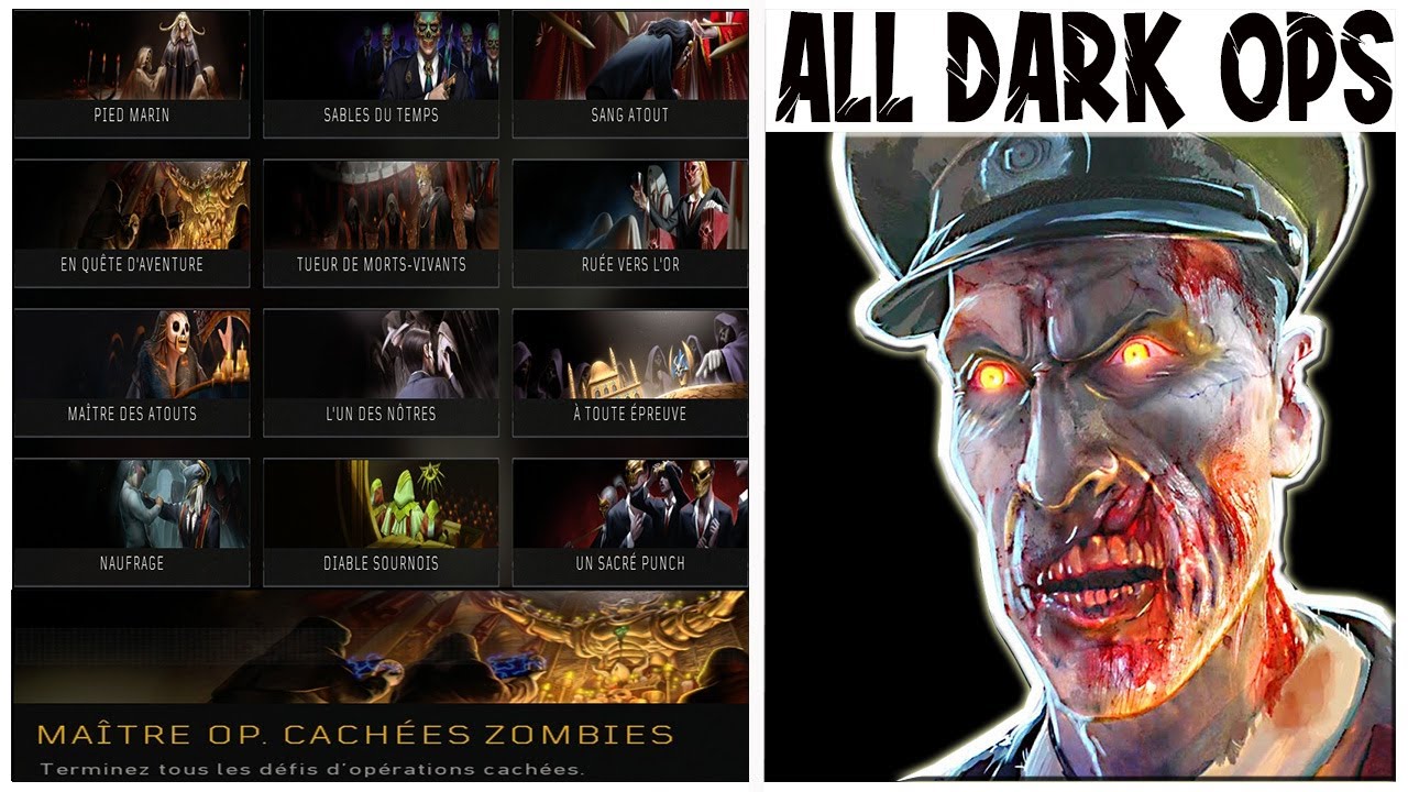 BO4 ZOMBIE : COMMENT OBTENIR TOUT LES DARK OPS DU MODE ZOMBIE