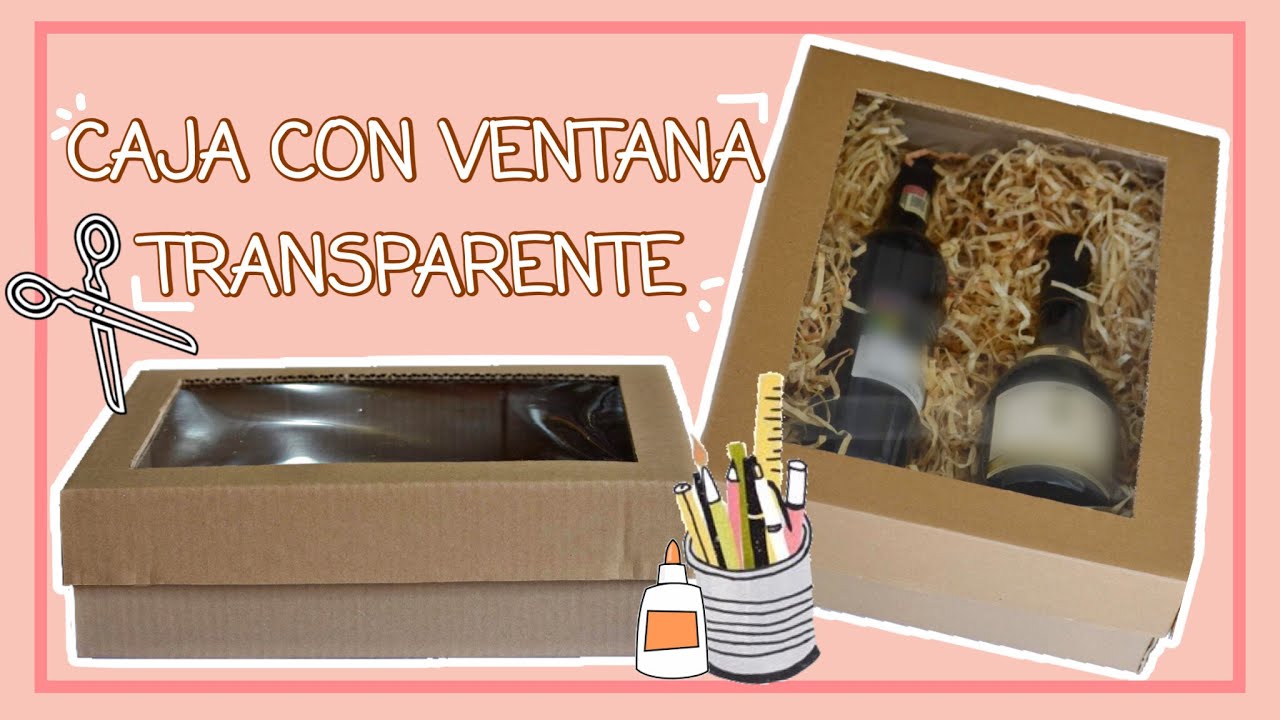 CÓMO HACER CAJA CON VENTANA TRANSPARENTE