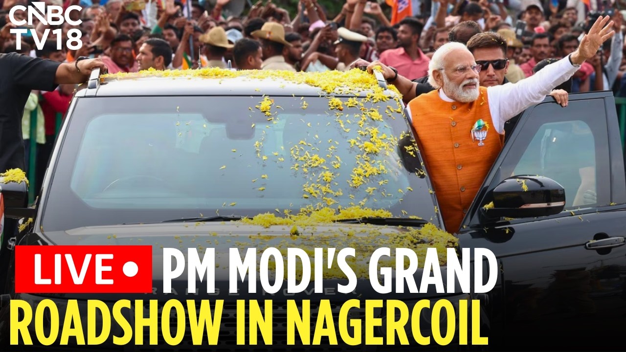 LIVE: PM Modi's Mega Rally in Nagercoil | Tamil Nadu Polls LIVE Rally | PM Modi In Tamil Nadu | N18L