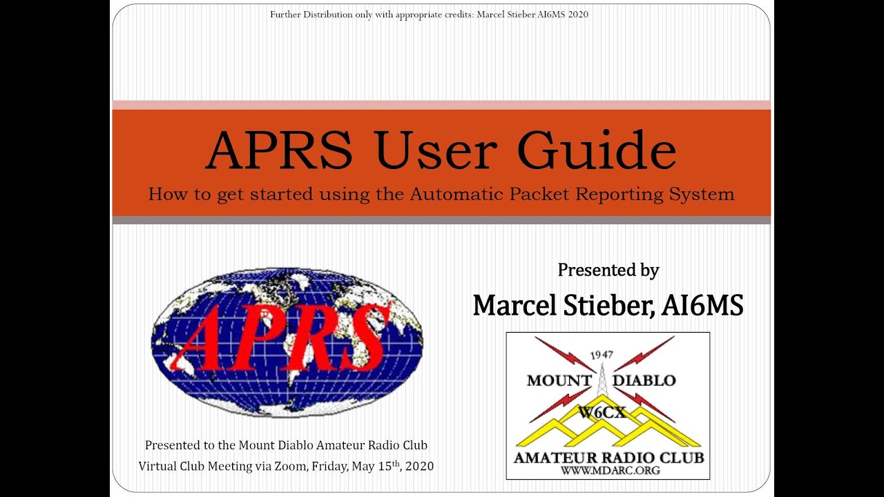 APRS User Guide by Marcel AI6MS
