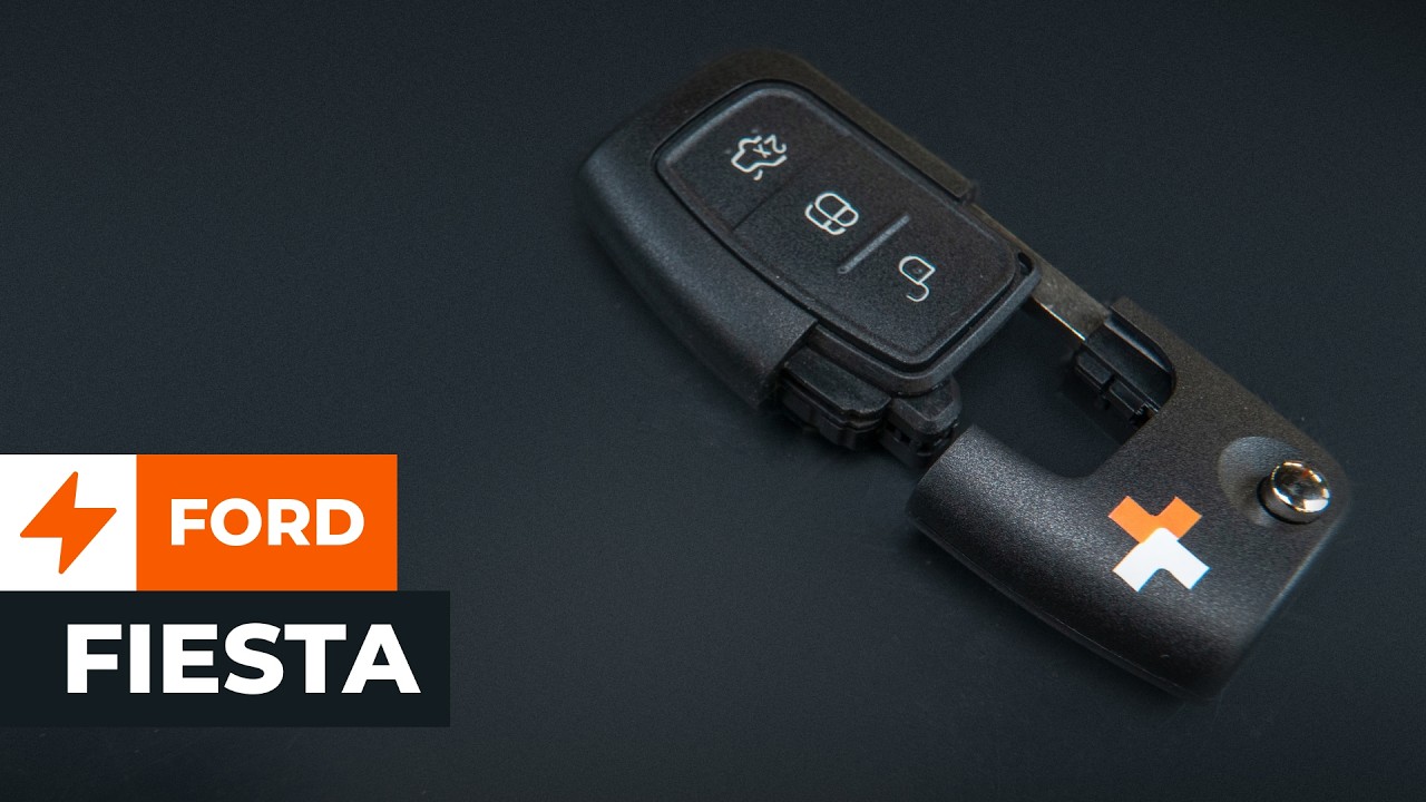 Wymiana baterii w kluczyku Ford Fiesta