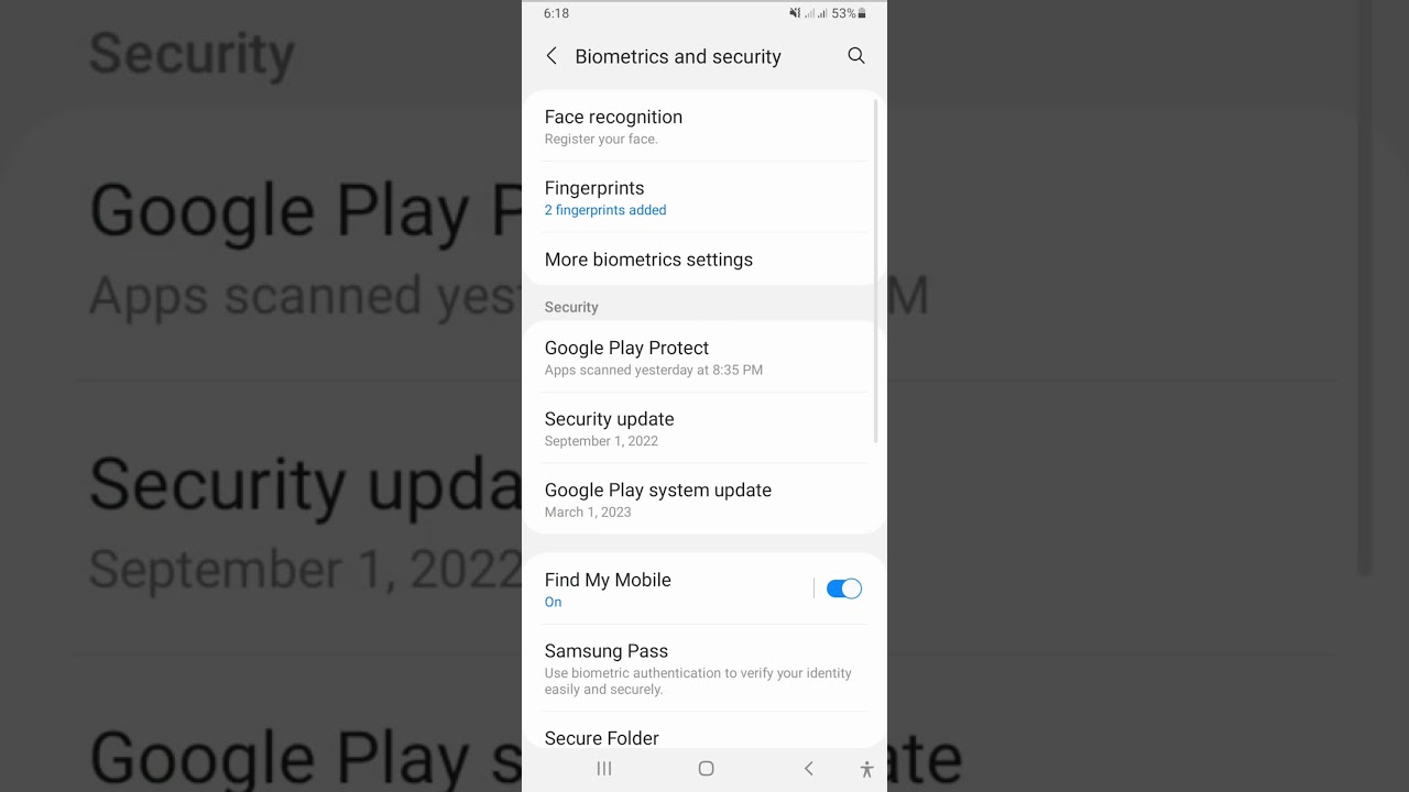 Security policy updates in any android mobile phone #shorts