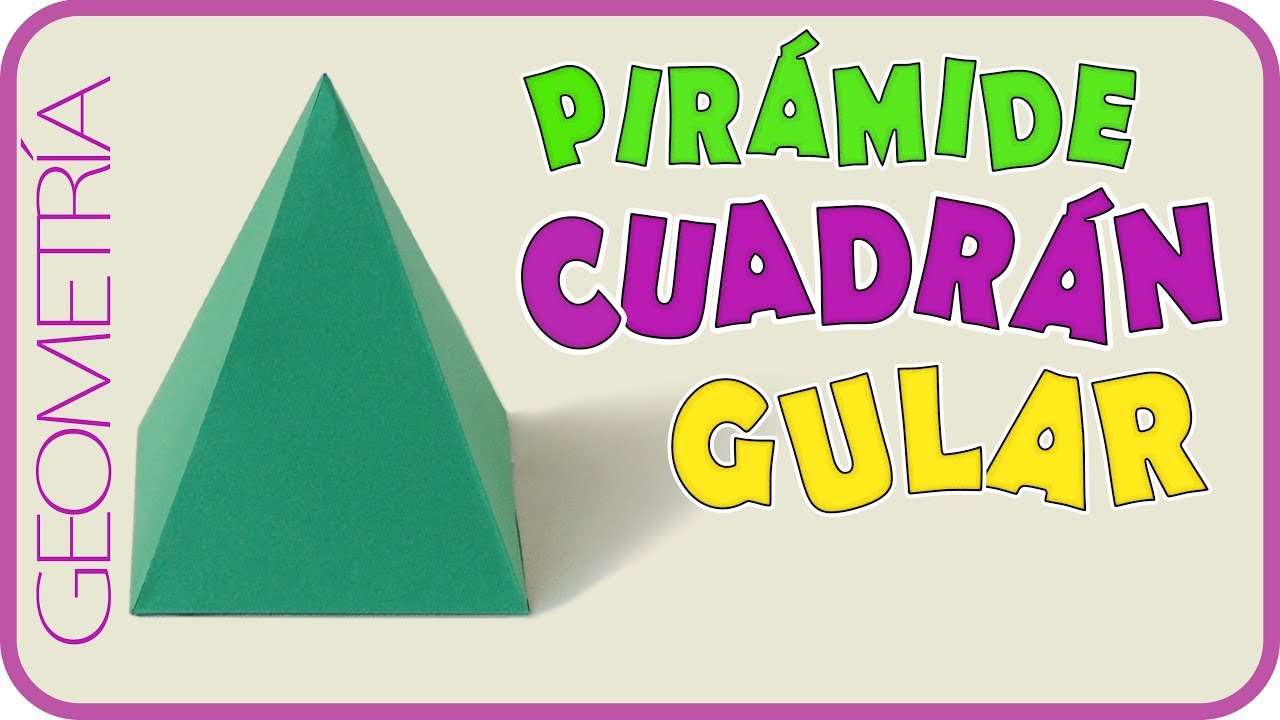 Como hacer una pirámide cuadrangular. Rápido y fácil / Quadrangular pyramid