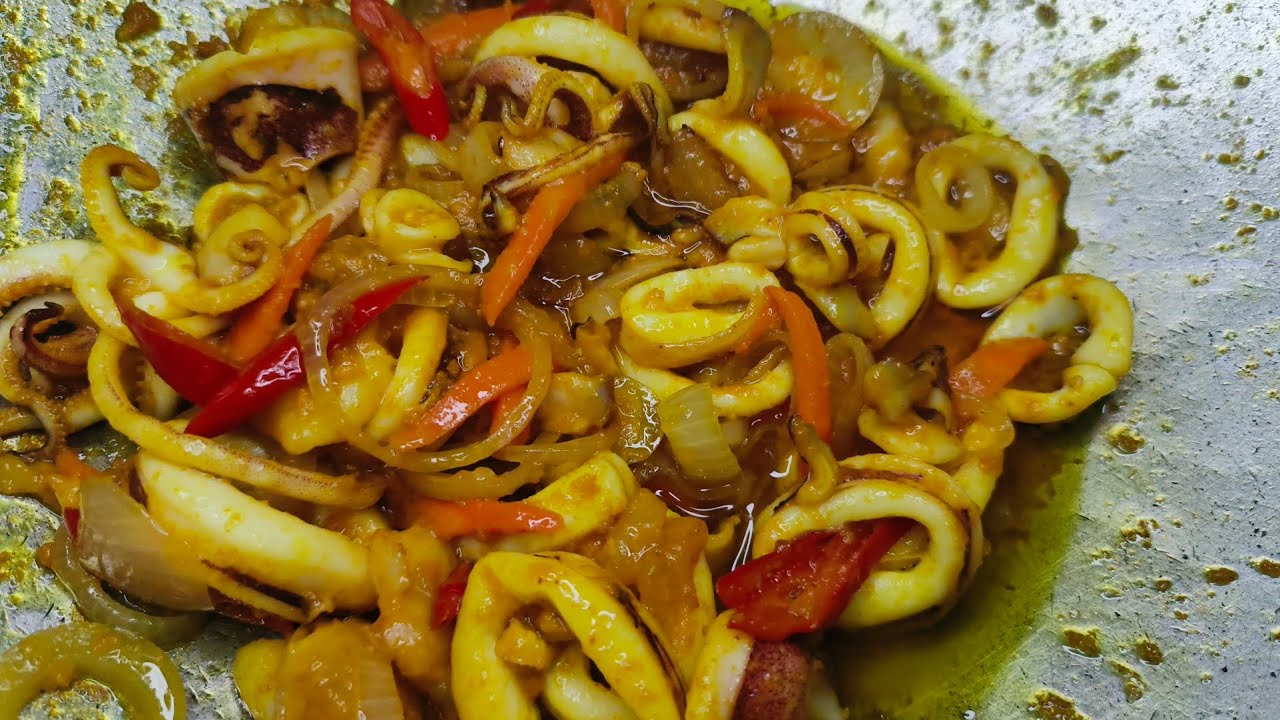 MUDAH JE MASAK SOTONG GORENG KUNYIT
