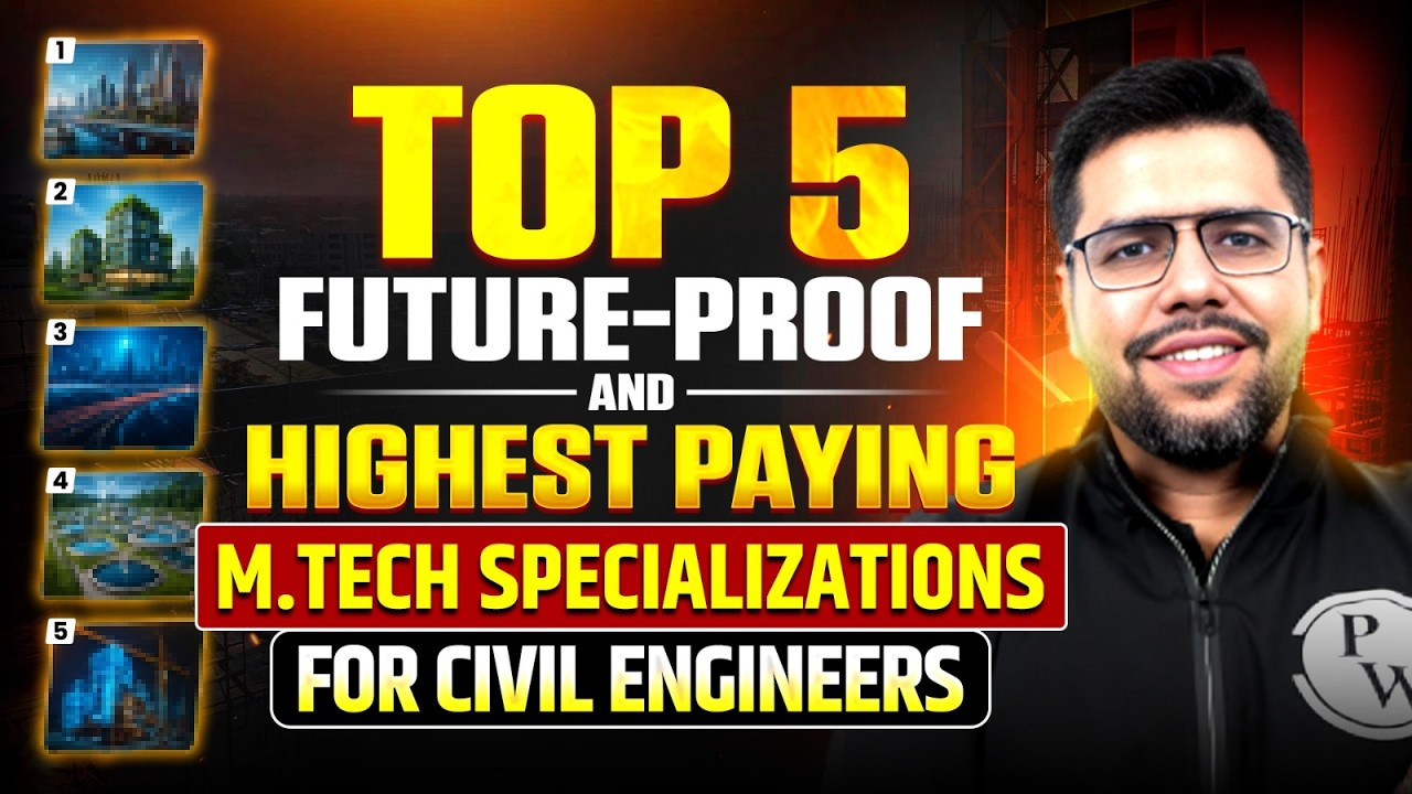 Top 5 Highest Paying M.Tech Specializations for Civil Engineers 🚀 | Every Civil Engineer Should Know