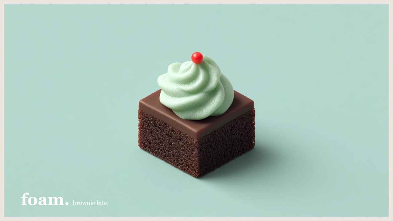 mint brownie bite.
