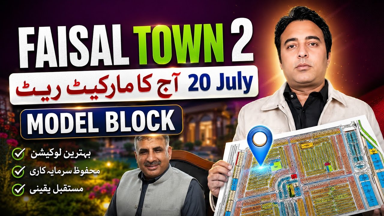 Faisal Town Phase 2 Model Block Market Rate Today | Sector O-3 | Plot Prices & Investment