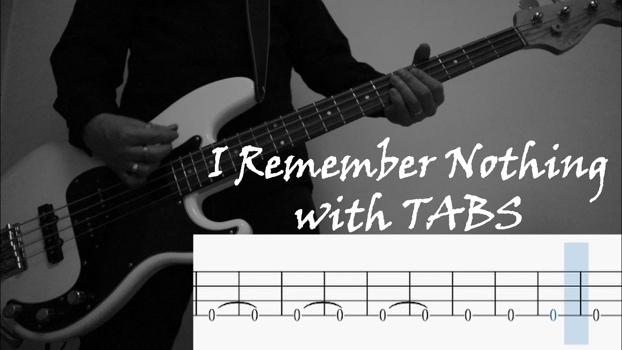 I Remember Nothing - Joy Division (Bass cover with TABS)