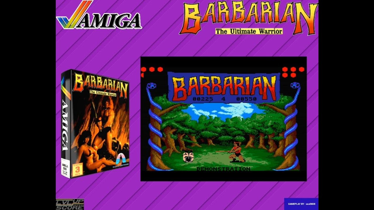 COMMODORE AMIGA # BARBARIAN : THE ULTIMATE WARRIOR (PALACE SOFTWARE , 1988.) # 11.275 PTS. #