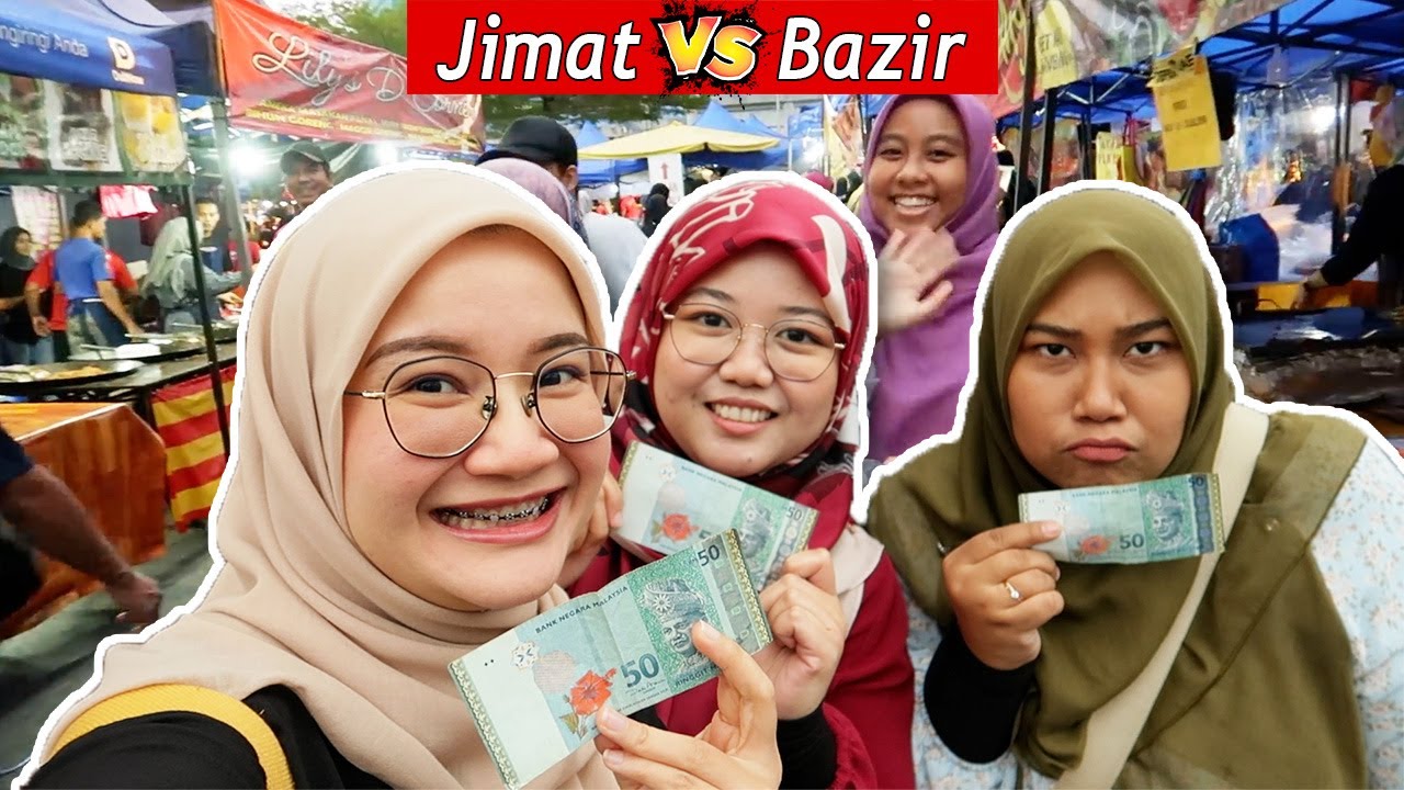 RM50 CHALLENGE Bazar Ramadhan (siapa belanja paling sikit!) | Hidup Shazz #259