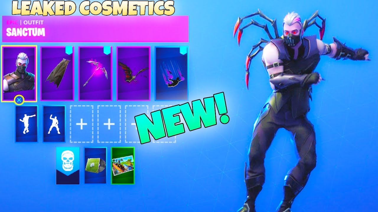 NEW! VAMPIRE SKIN *Sanctum* with UNRELEASED COSMETICS/DANCE EMOTES (Showcase) Fortnite Battle Royale