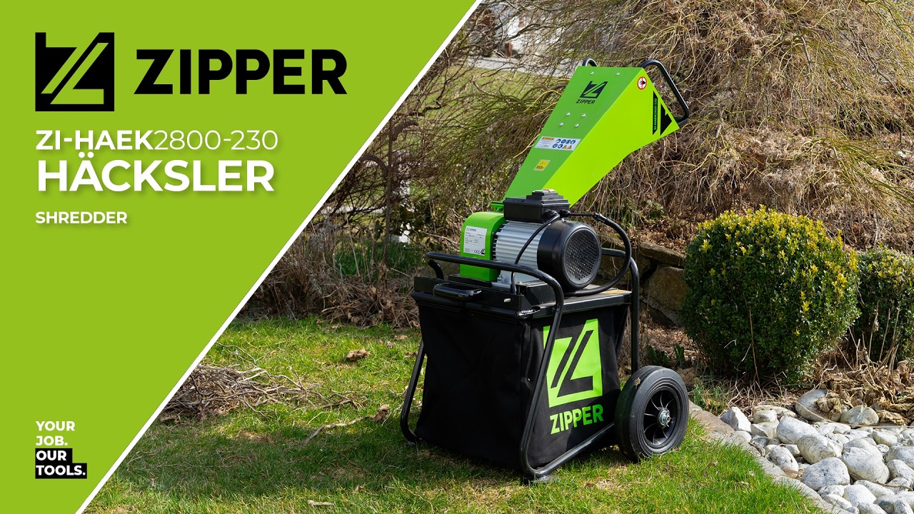 ZIPPER Häcksler / shredder ZI-HAEK2800-230 (official ZIPPER)