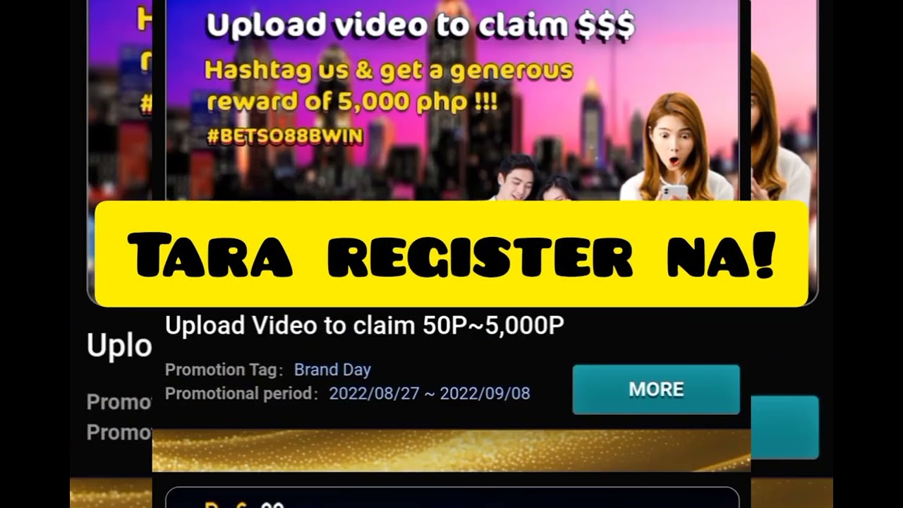 Register now to claim 100php #BETSO88BWIN