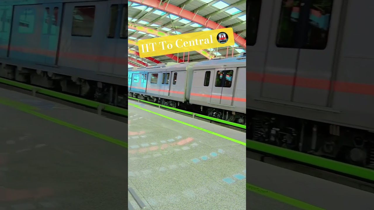 Live Metro Running IIT TO CENTRAL #kanpurmetro #shortsviral