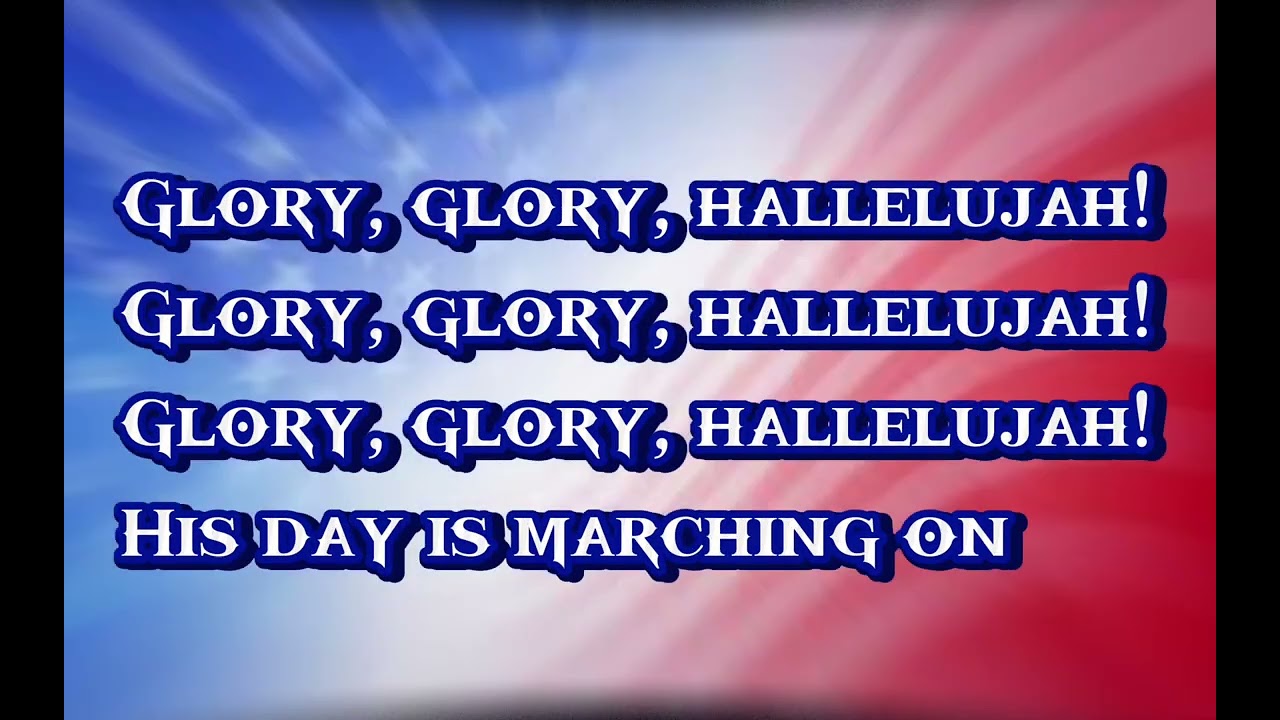 Battle Hymn of the Republic 🇺🇸 Instrumental with Lyrics in the Key of G