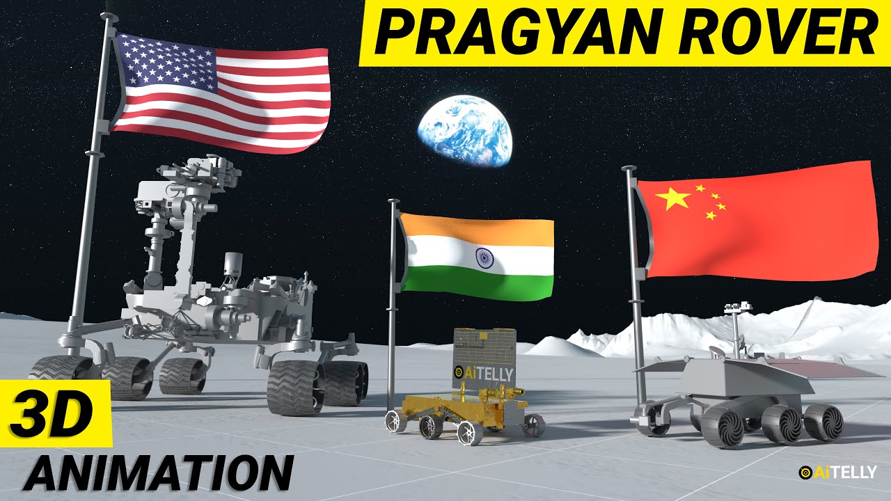Как работает космический марсоход Pragyan | Из лунного модуля Chandrayaan 3