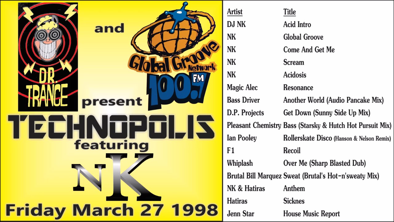 1998 03 27 CHIN 100.7 FM Dr Trance & Global Groove Network pres Technopolis feat DJ NK