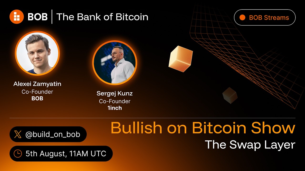 The Swap Layer with Sergej Kunz (1inch) | Bullish on Bitcoin Show Ep. 10