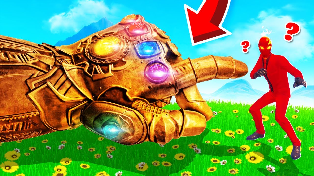 CACHE CACHE dans le GANT de THANOS sur FORTNITE