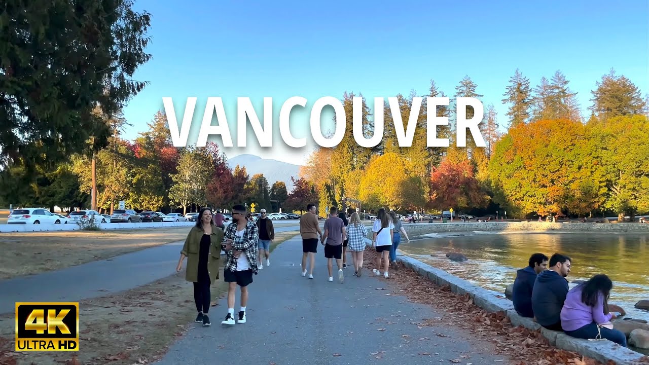[4K] Stanley Park Walking Tour | 🍁 Autumn - Vancouver B.C. Canada Sep, 2022