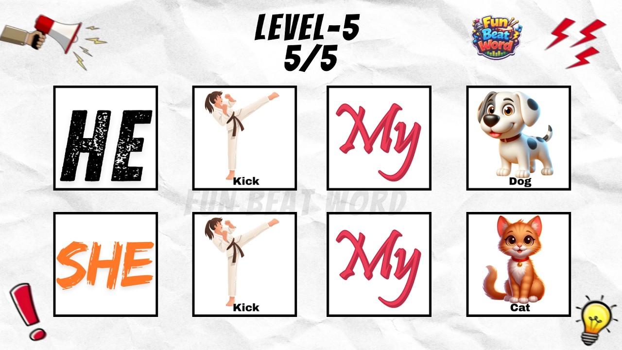 Say The Word On Beat Challenge | PART 83 | Level 1-5 Easy to Insane