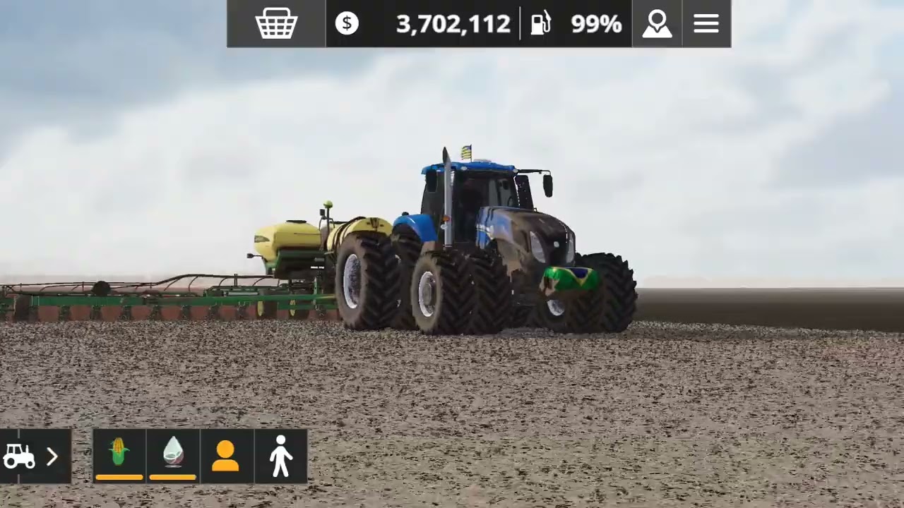 Plantio do milho no mapa Fazenda São Luiz 🇧🇷🇧🇷 FS 20 
