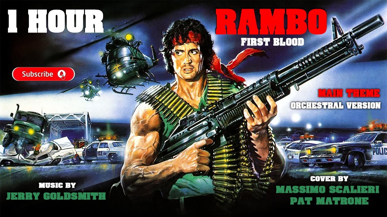 1 Hour First Blood Rambo Main Theme It's a Long Road Orchestral, Cover Massimo Scalieri, Pat Matrone