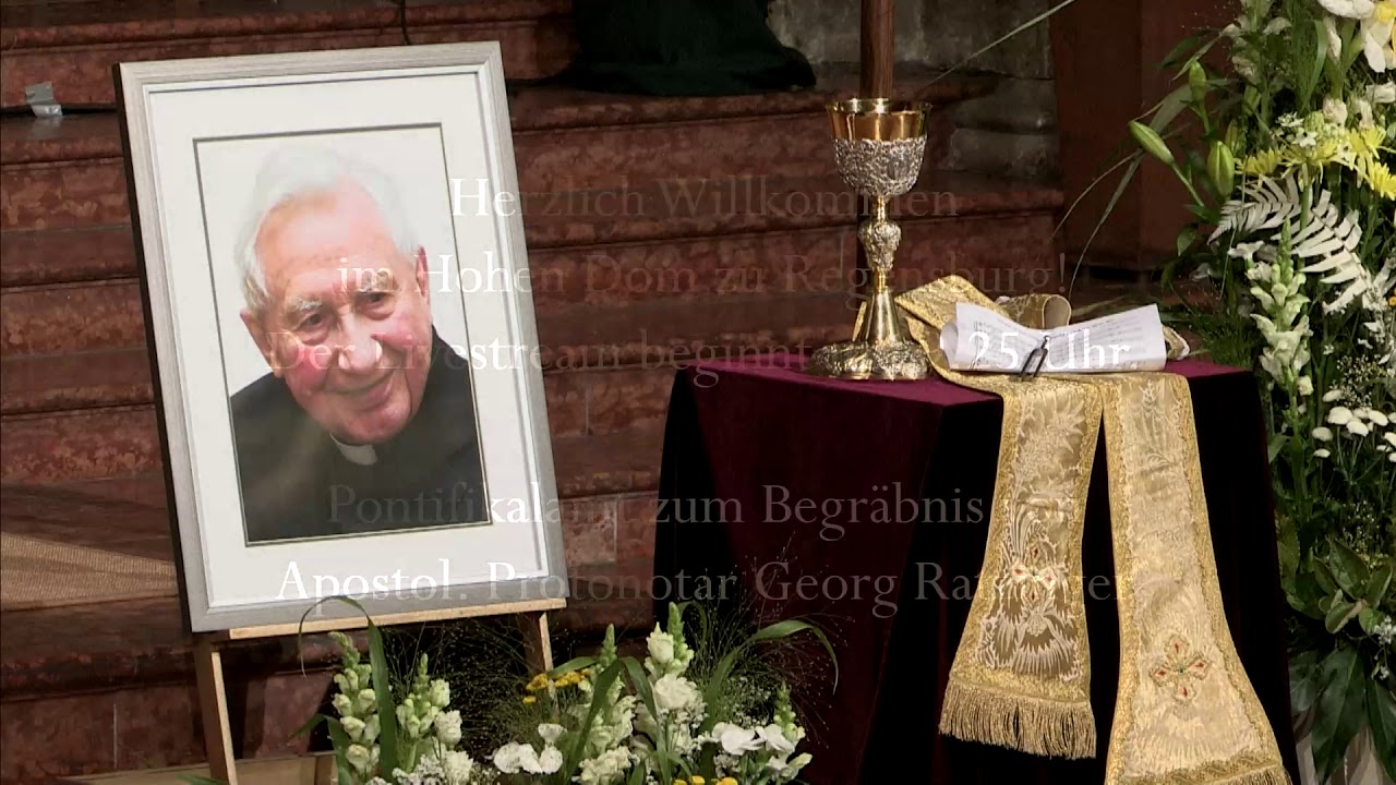 Requiem für Georg Ratzinger, von 1964 - 1994 Domkapellmeister und Leiter der Regensburger Domspatzen